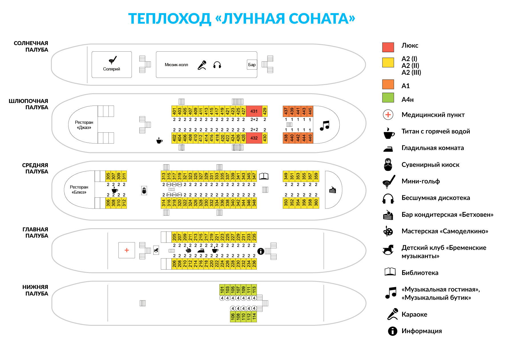 Теплоход лебединое озеро схема